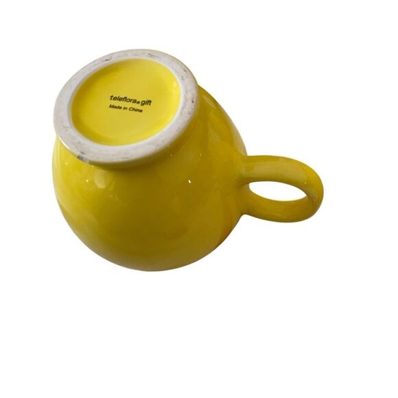 Set Of 4 Teleflora Smiley Face Mugs Planters Ice Cream Bowl Dishes Home Decor - Picture 7 of 12